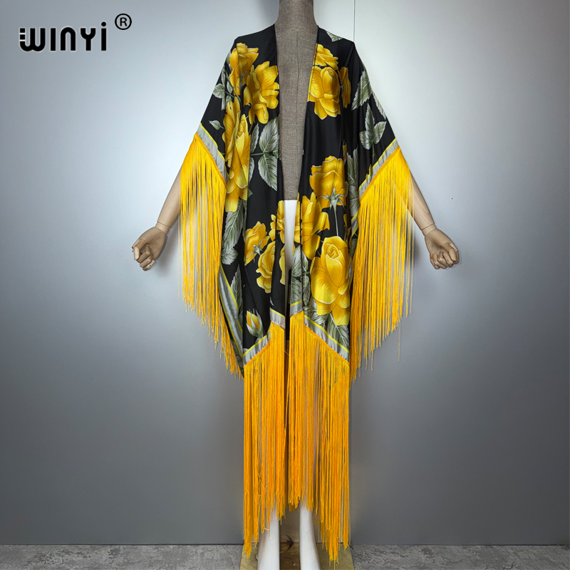Kaftan Women Boho - WINYI Afrykańskie kimono, narzutki na bikini