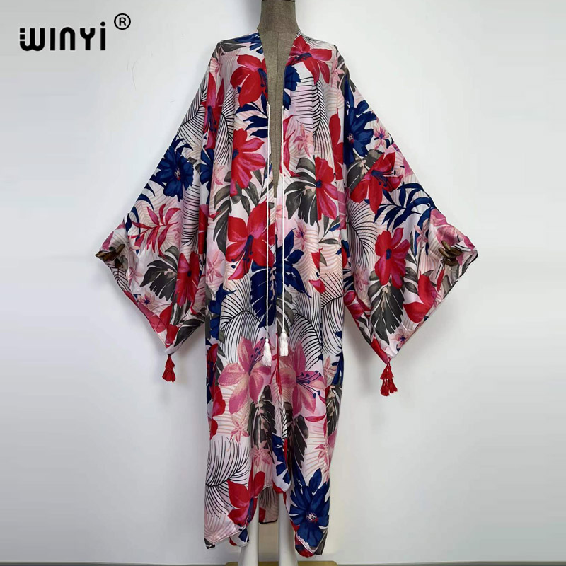 Kaftan Women Boho - WINYI sukienka Kaftan Sweet Lady Pink