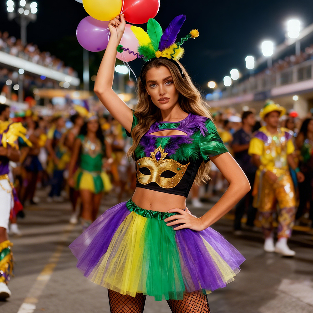 Ethnic Clothing & Online Fashion Store Khaadi Uk - Zestaw Kostiumów Karnawałowych 2026, Błyszczące Pióra,
