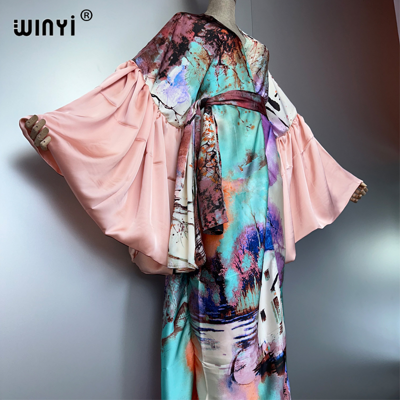 WINYI Letnia Sukienka Kimono n – Kaftan Women Boho recenzja i cena