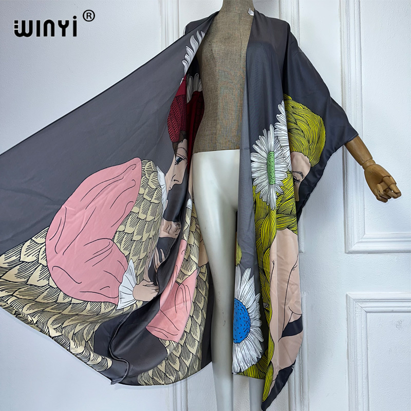 WINYI boho print Kimono sexy C – Kaftan Women Boho recenzja i cena