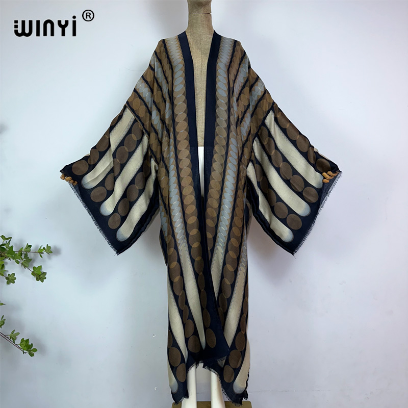 WINYI Kimono Letni Geometryczn – Kaftan Women Boho recenzja i cena