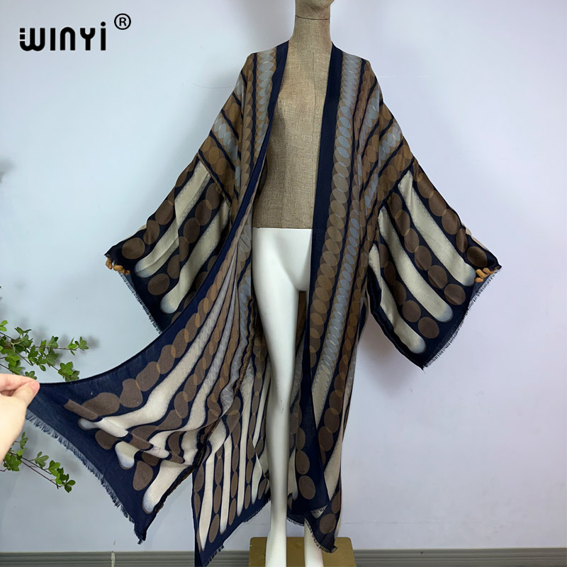 WINYI Kimono Letni Geometryczn – Kaftan Women Boho recenzja i cena